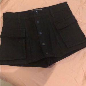 Free people black  mini short/skirt